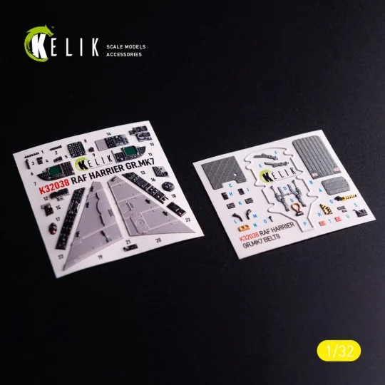 GR.MK7 Harrier - interior 3D decals for Trumpeter kit, 1/32 - Kelik...