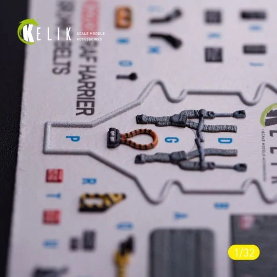 GR.MK7 Harrier - interior 3D decals for Trumpeter kit, 1/32 - Kelik...