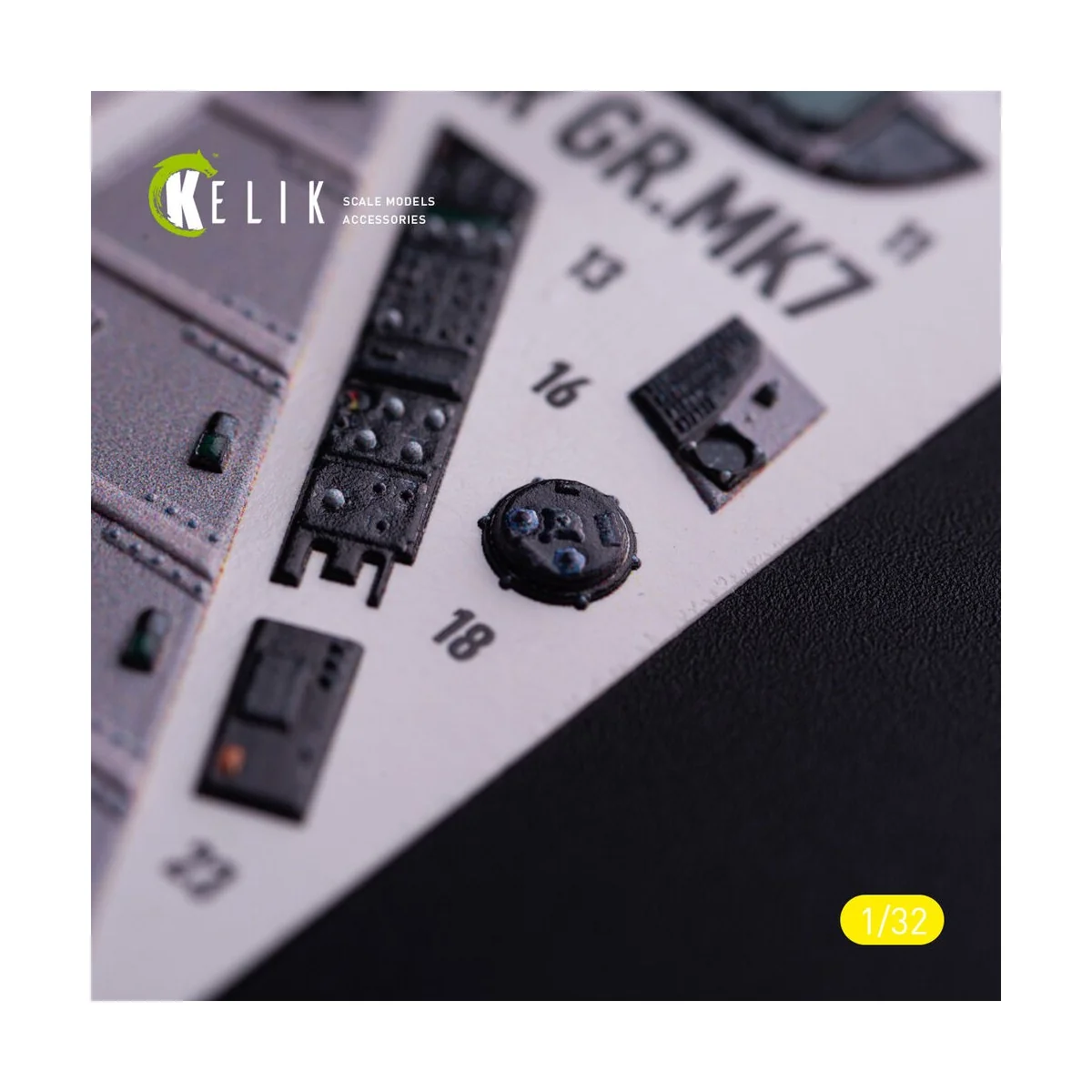 GR.MK7 Harrier - interior 3D decals for Trumpeter kit, 1/32 - Kelik...