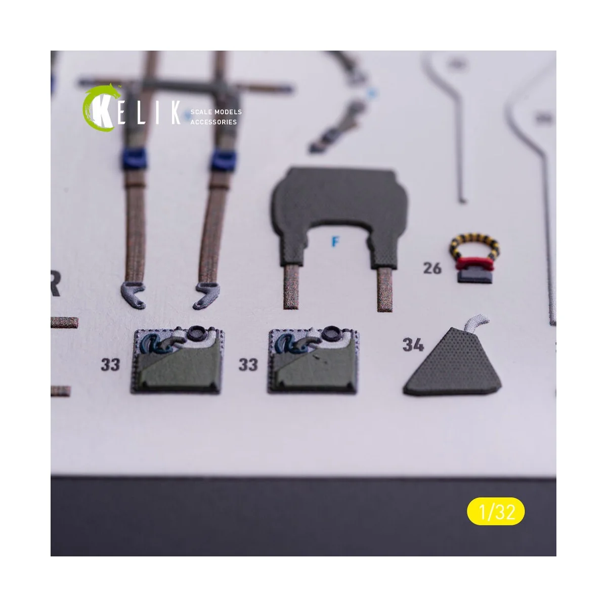 Tornado IDS - interior 3D decals for Italeri kit, 1/32 - Kelik K32040