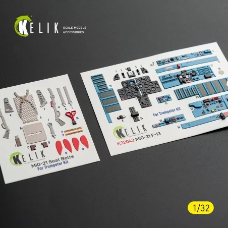 MiG-21 F-13 export version - interior 3D decals for Trumpeter kit, ...