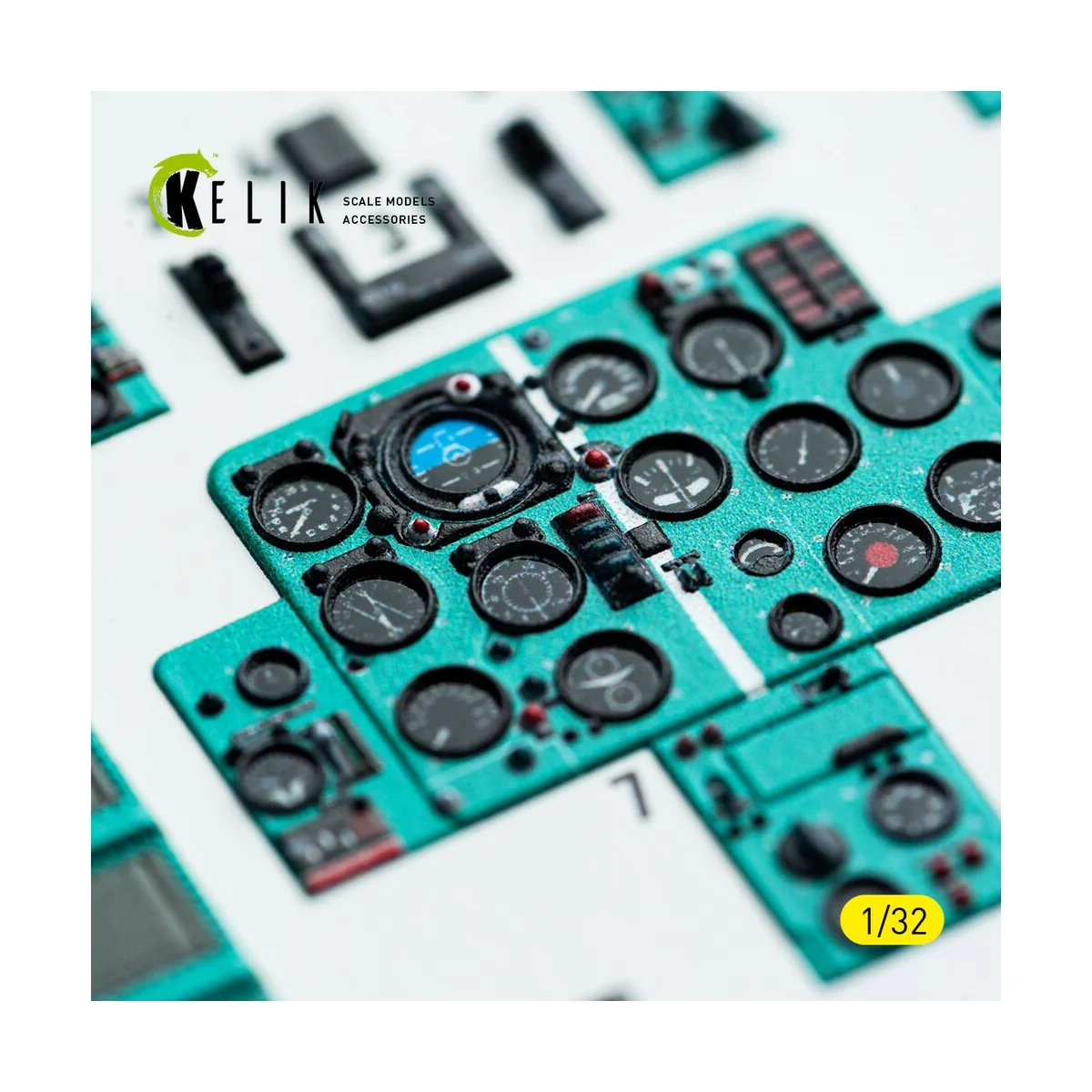 MiG-21 F-13 - interior 3D decals for Trumpeter kit, 1/32 - Kelik K3...