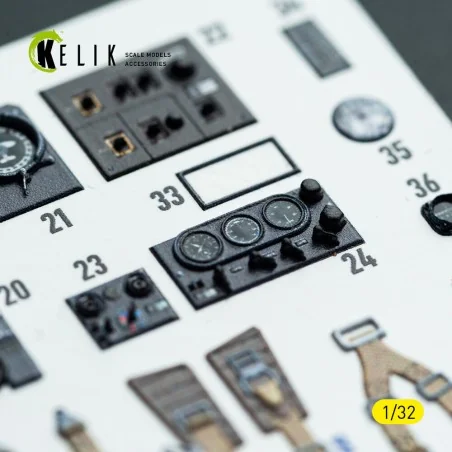Bf-110D - interior 3D decals for Dragon/Hobby 2000 kit, 1/32 - Keli...