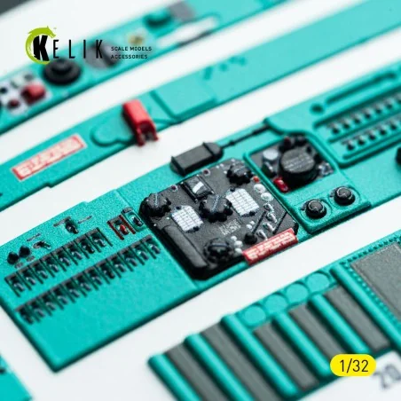 MiG-21 F-13 - interior 3D decals for Trumpeter kit, 1/32 - Kelik K3...