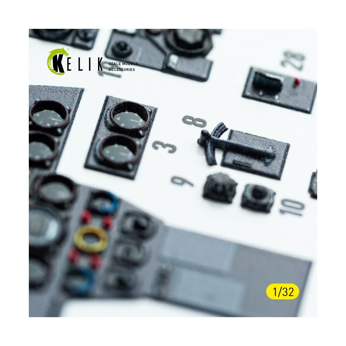 Bf-110D - interior 3D decals for Dragon/Hobby 2000 kit, 1/32 - Keli...