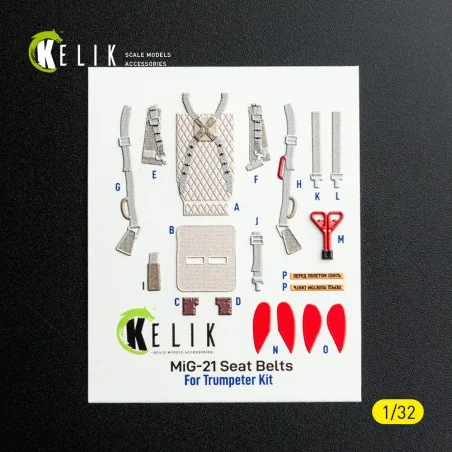 MiG-21 F-13 - interior 3D decals for Trumpeter kit, 1/32 - Kelik K3...