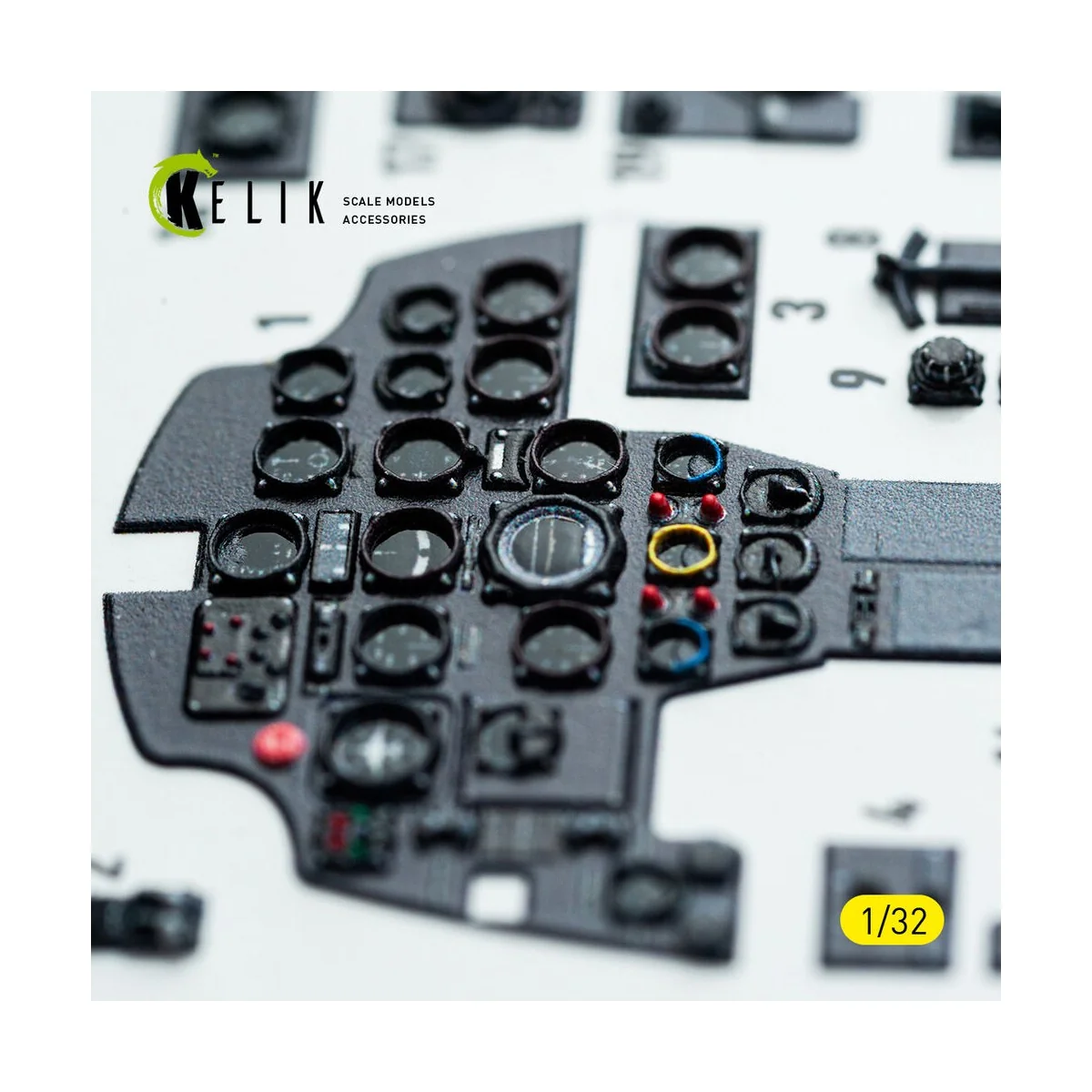 Bf-110D - interior 3D decals for Dragon/Hobby 2000 kit, 1/32 - Keli...