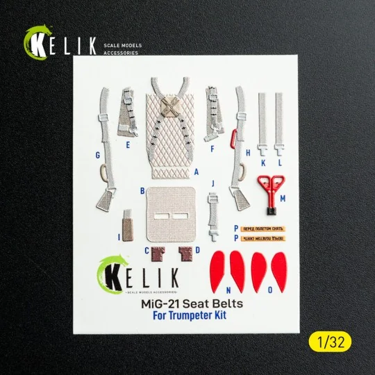 MiG-21 F-13 export version - interior 3D decals for Trumpeter kit, ...