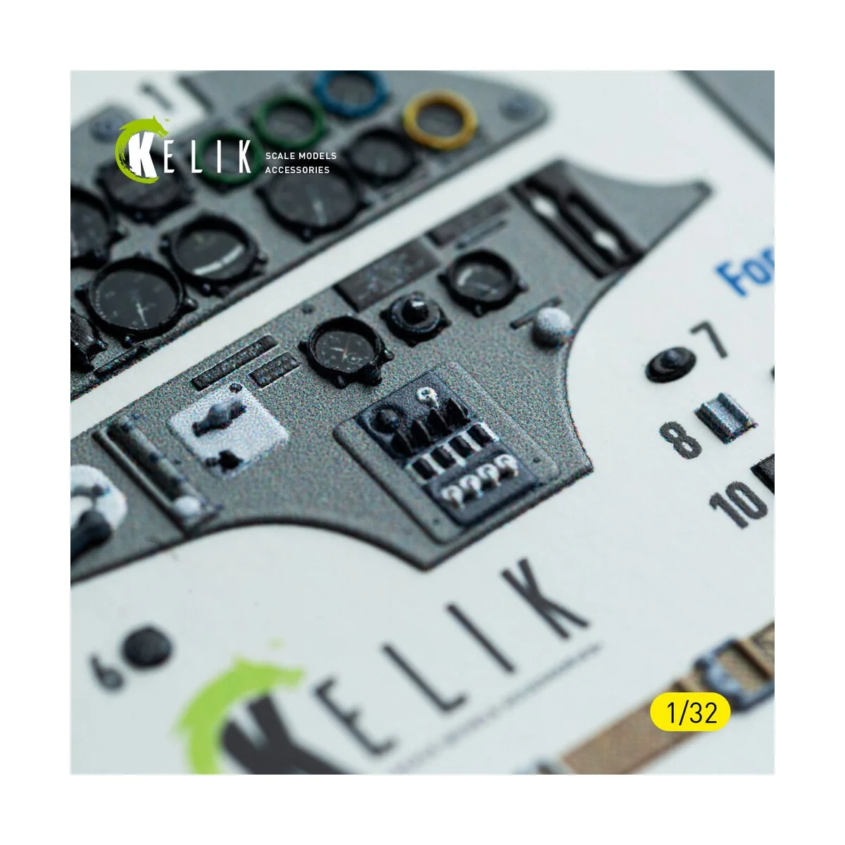 Hs-123A-1 - interior 3D decals for ICM kit, 1/32 - Kelik K32046