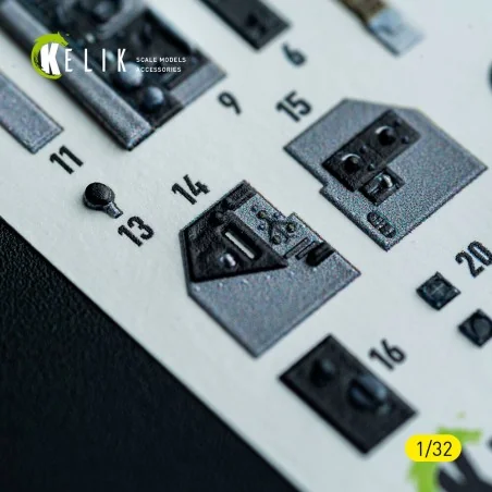 F-86D - interior 3D decals for Kitty Hawk/Zimi models kit, 1/32 - K...