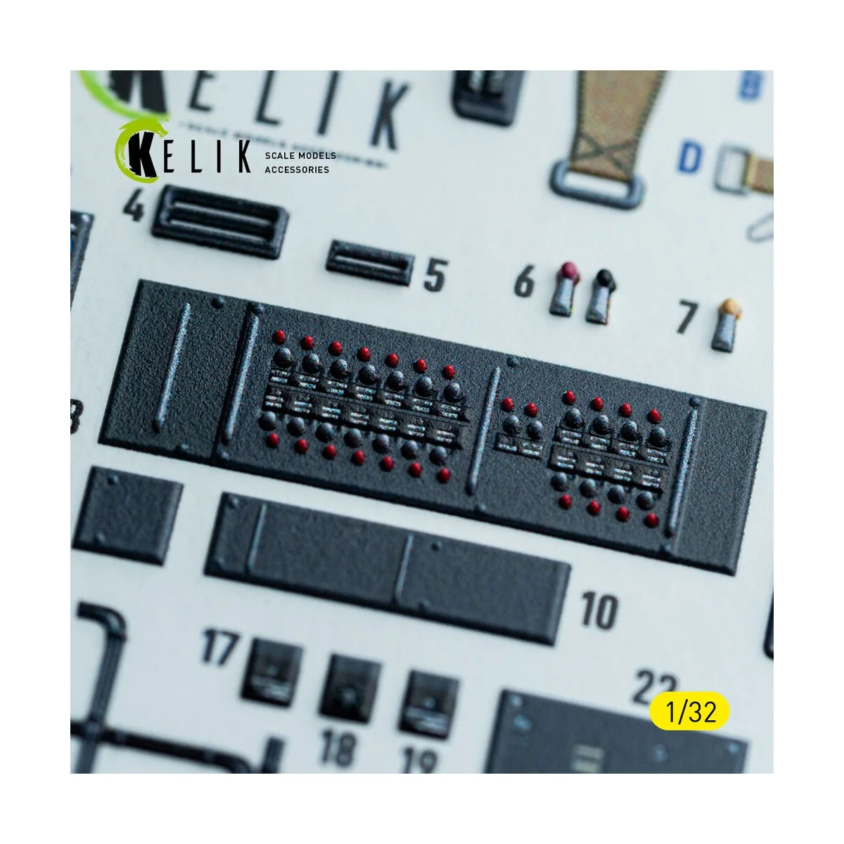 Ju-87G - interior 3D decals for Hasegawa kit, 1/32 - Kelik K32047