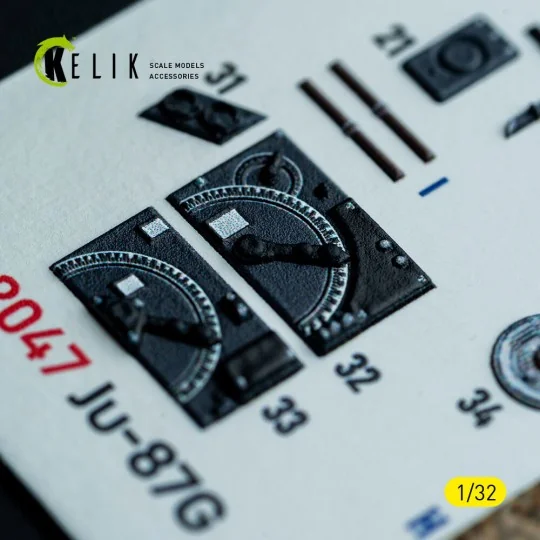 Ju-87G - interior 3D decals for Hasegawa kit, 1/32 - Kelik K32047
