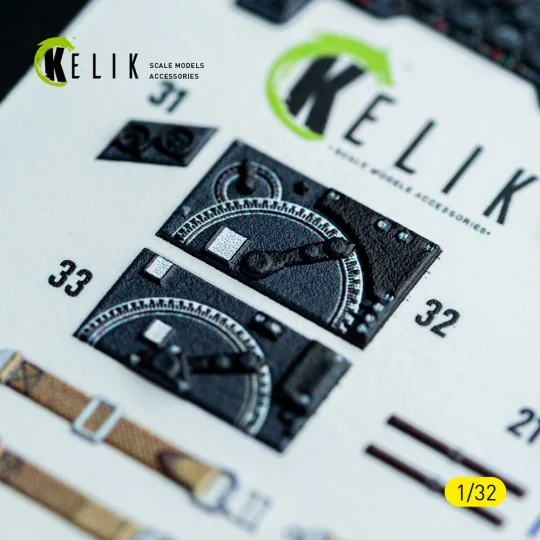 Ju-87D - interior 3D decals for Hasegawa kit, 1/32 - Kelik K32050