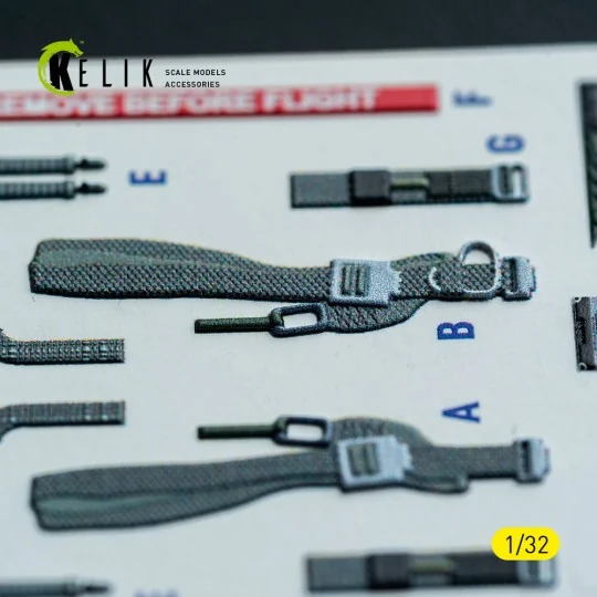 F-4D - interior 3D decals for Tamiya kit, 1/32 - Kelik K32049