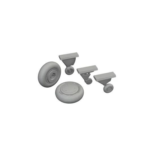 F4F-4 w/ early wheels LööKplus ACADEMY, 1/48 - Eduard Accessories 6...