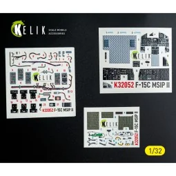 F-15C MSIP II- interior 3D decals for Tamiya kit, 1/32 - Kelik K32052