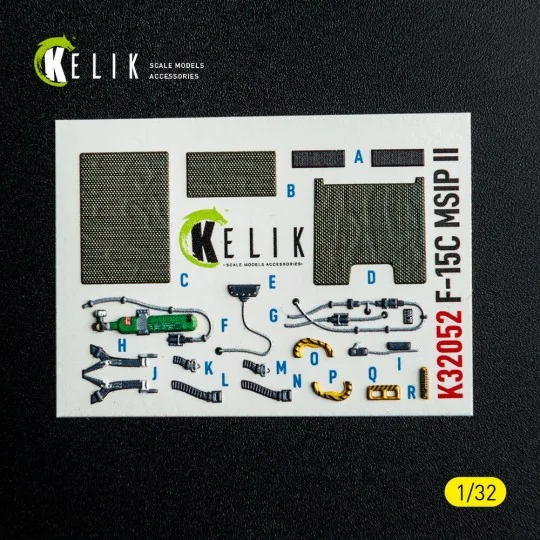 F-15C MSIP II- interior 3D decals for Tamiya kit, 1/32 - Kelik K32052