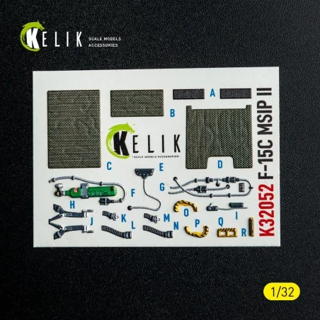 F-15C MSIP II- interior 3D decals for Tamiya kit, 1/32 - Kelik K32052