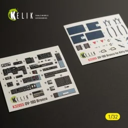 OV-10D Bronco - interior 3D decals for Kitty Hawk/Zimi models kit, ...