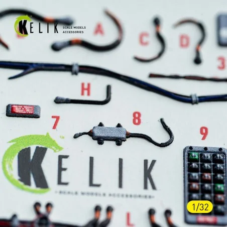 F-15C (early) - interior 3D decals for Tamiya kit, 1/32 - Kelik K32051