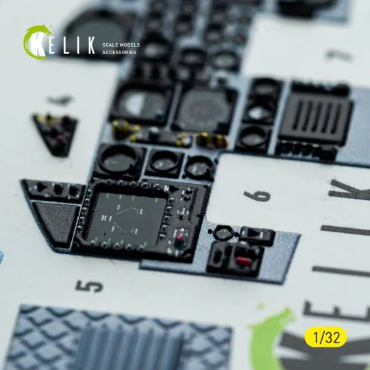 F-15C MSIP II- interior 3D decals for Tamiya kit, 1/32 - Kelik K32052