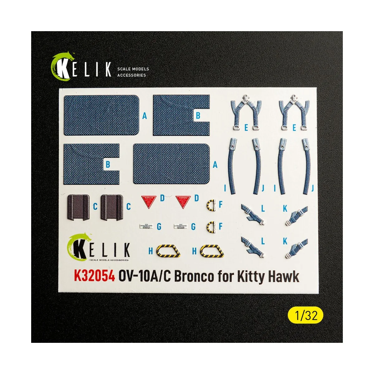 OV-10A/C Bronco - interior 3D decals for Kitty Hawk/Zimi models kit...