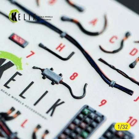F-15C MSIP II- interior 3D decals for Tamiya kit, 1/32 - Kelik K32052