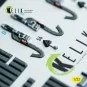 F-14A - interior 3D decals for Tamiya kit, 1/32 - Kelik K32053