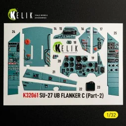 SU-27UB Flanker C - interior 3D decals for Trumpeter kit, 1/32 - Ke... 2