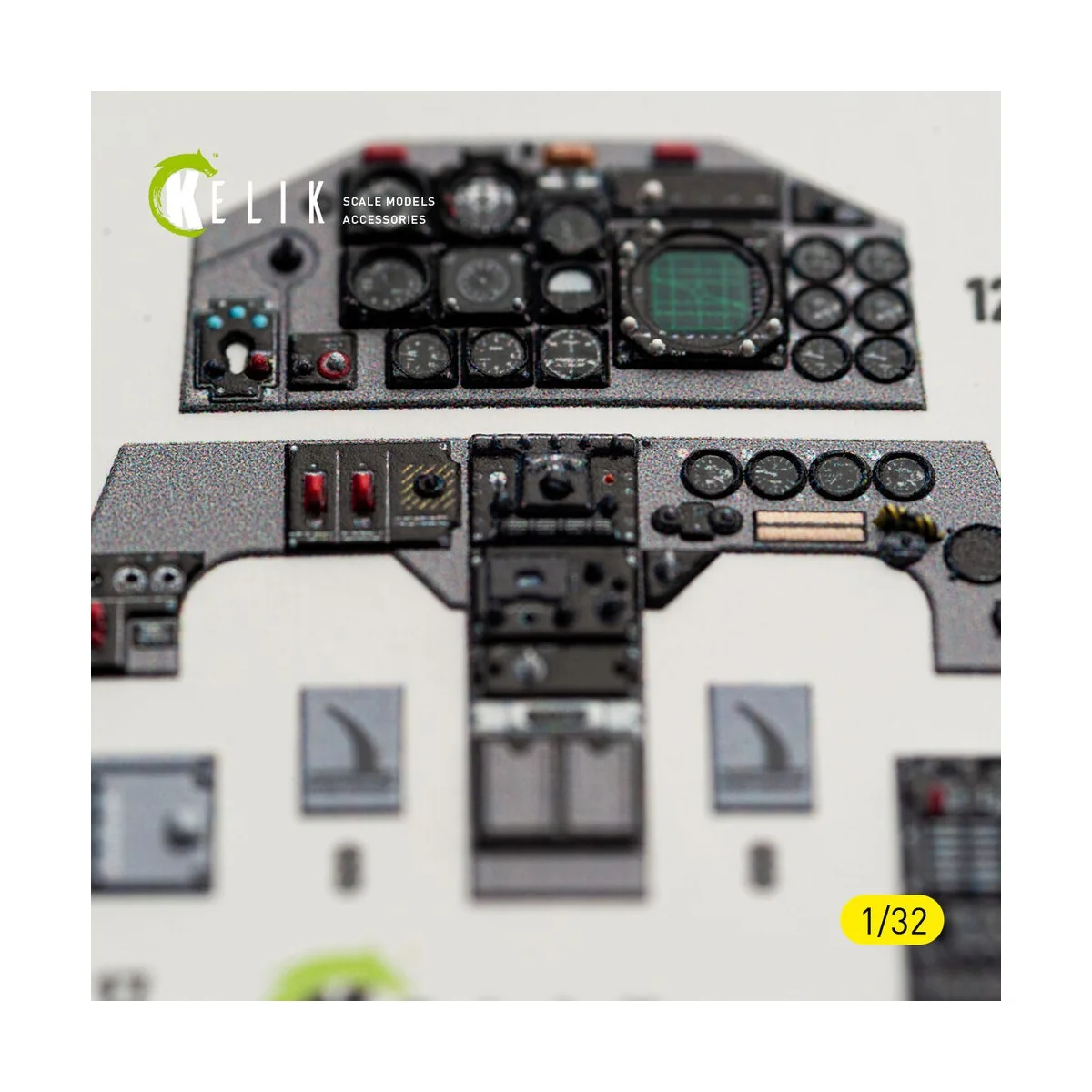 F-5F - interior 3D decals for Kitty Hawk/Zimi models kit, 1/32 - Ke...