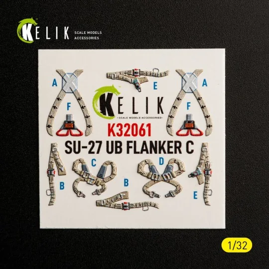 SU-27UB Flanker C - interior 3D decals for Trumpeter kit, 1/32 - Ke...
