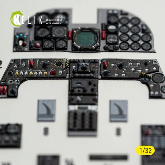 F-5F - interior 3D decals for Kitty Hawk/Zimi models kit, 1/32 - Ke...