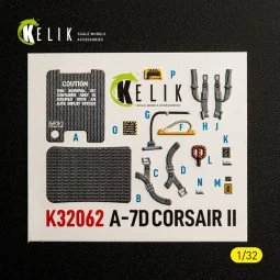 A-7D CORSAIR II - interior 3D decals for Trumpeter kit, 1/32 - Keli... 2
