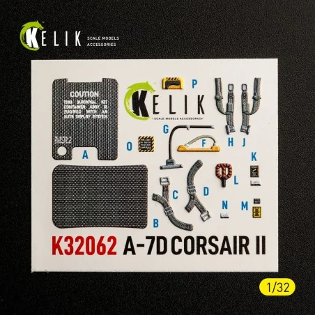 A-7D CORSAIR II - interior 3D decals for Trumpeter kit, 1/32 - Keli...
