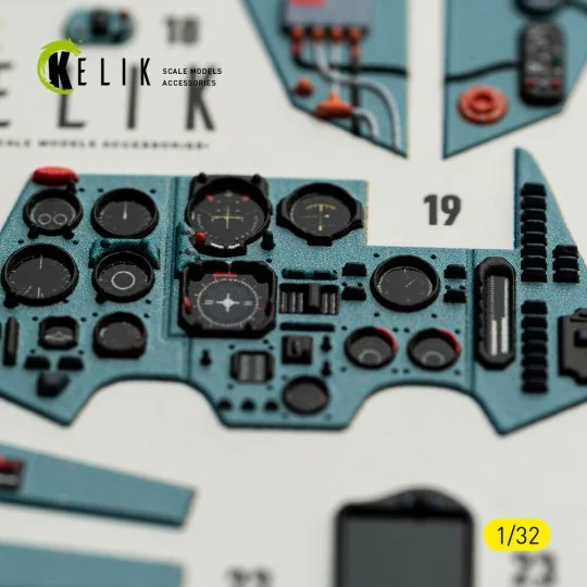 SU-27UB Flanker C - interior 3D decals for Trumpeter kit, 1/32 - Ke...