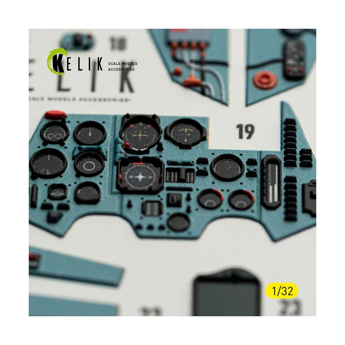 SU-27UB Flanker C - interior 3D decals for Trumpeter kit, 1/32 - Ke...