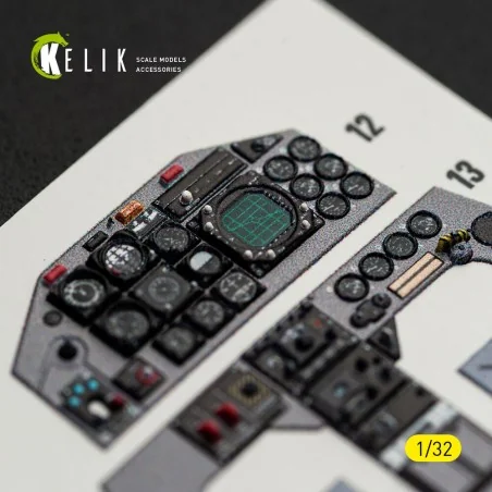 F-5F - interior 3D decals for Kitty Hawk/Zimi models kit, 1/32 - Ke...