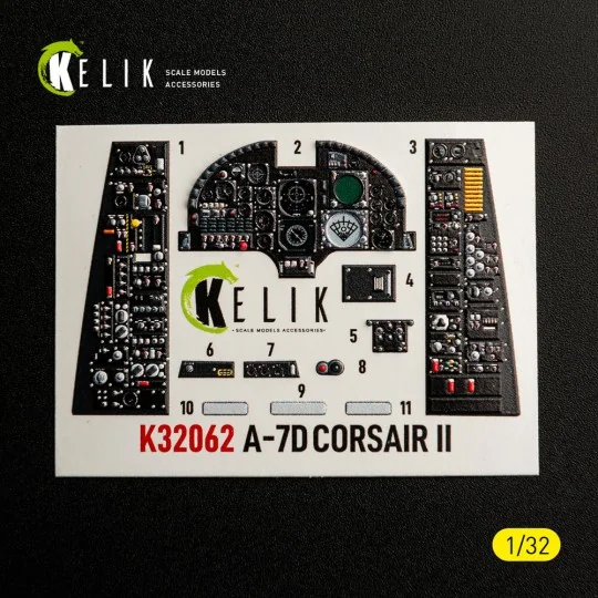 A-7D CORSAIR II - interior 3D decals for Trumpeter kit, 1/32 - Keli...