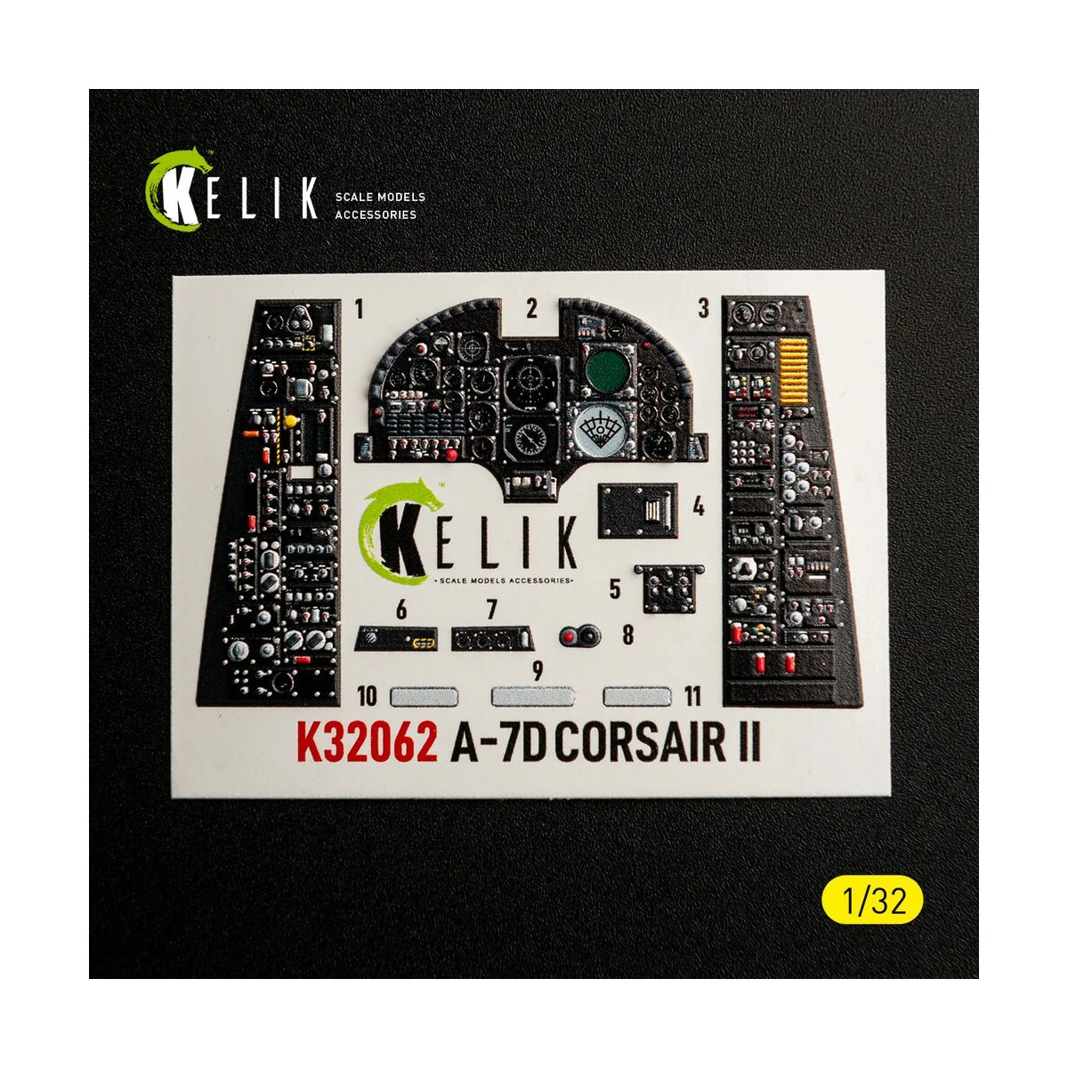 A-7D CORSAIR II - interior 3D decals for Trumpeter kit, 1/32 - Keli...