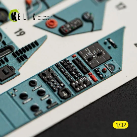 SU-27UB Flanker C - interior 3D decals for Trumpeter kit, 1/32 - Ke...