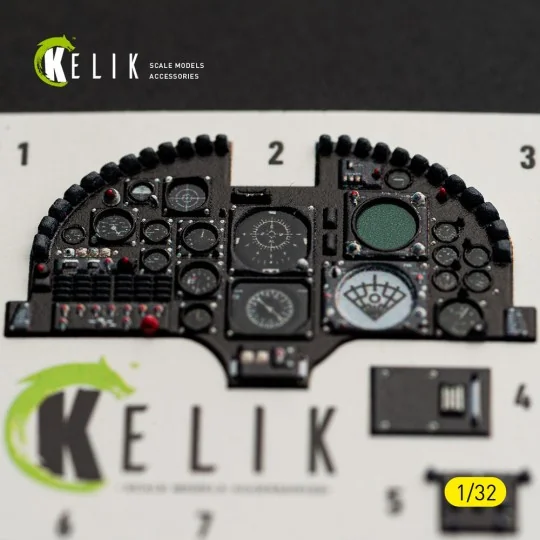 A-7D CORSAIR II - interior 3D decals for Trumpeter kit, 1/32 - Keli...