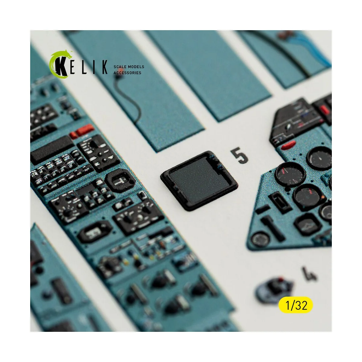 SU-27UB Flanker C - interior 3D decals for Trumpeter kit, 1/32 - Ke...
