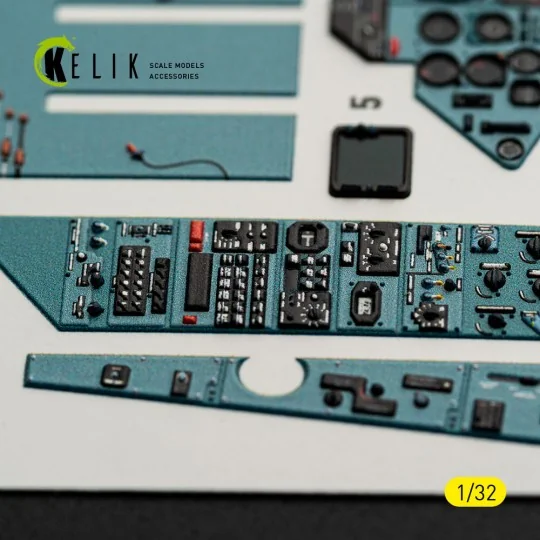 SU-27UB Flanker C - interior 3D decals for Trumpeter kit, 1/32 - Ke...