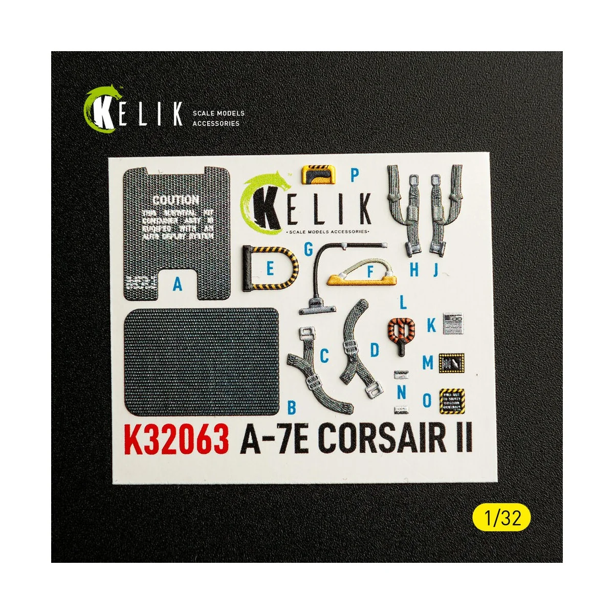 A-7E CORSAIR II - interior 3D decals for Trumpeter kit, 1/32 - Keli...
