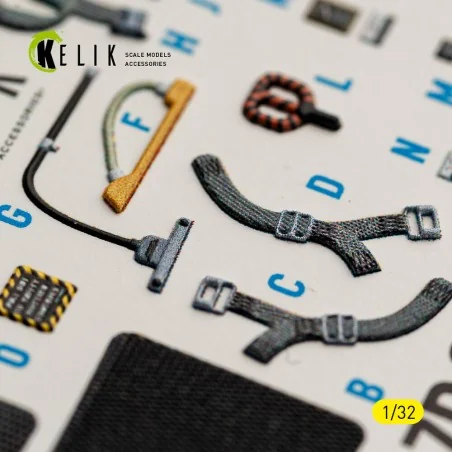 A-7D CORSAIR II - interior 3D decals for Trumpeter kit, 1/32 - Keli...