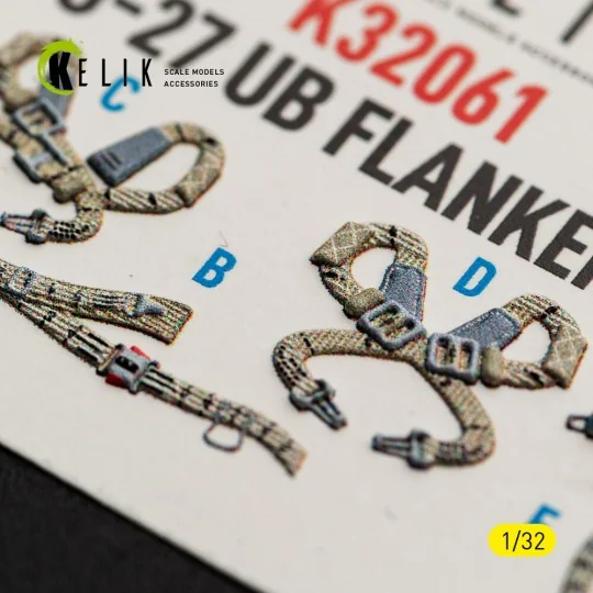 SU-27UB Flanker C - interior 3D decals for Trumpeter kit, 1/32 - Ke...