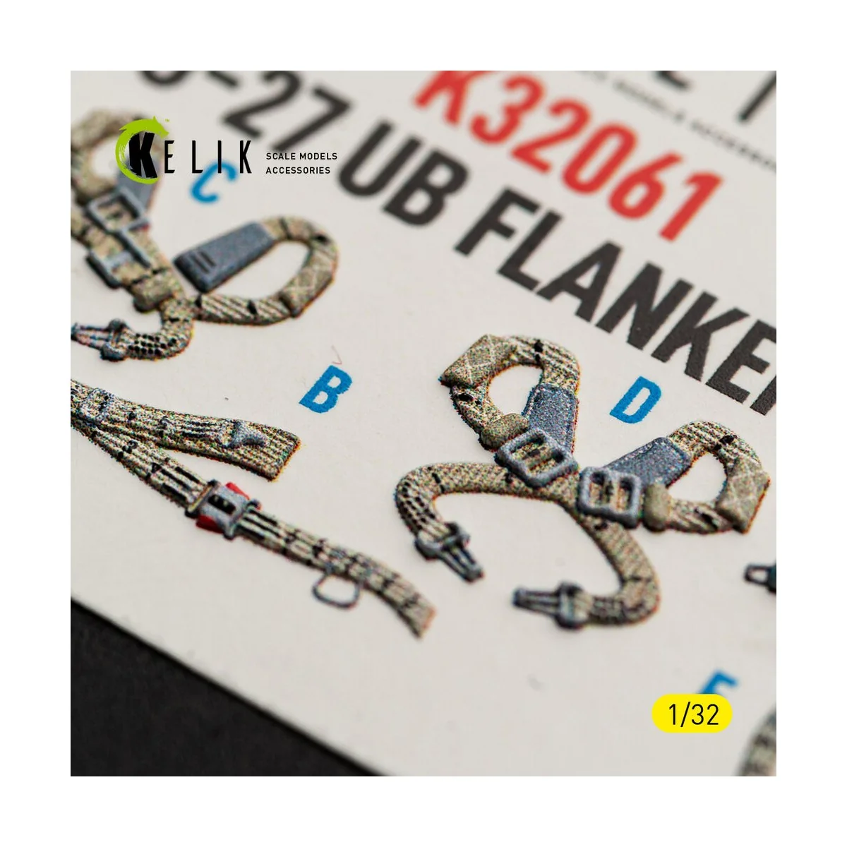 SU-27UB Flanker C - interior 3D decals for Trumpeter kit, 1/32 - Ke...