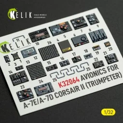 Avionics for A-7E/D CORSAIR II - exterior 3D decals for Trumpeter k... 2