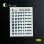 Round Headlights Set 1-6 mm - 3D Decal for models, 1/35 - Kelik KA3...