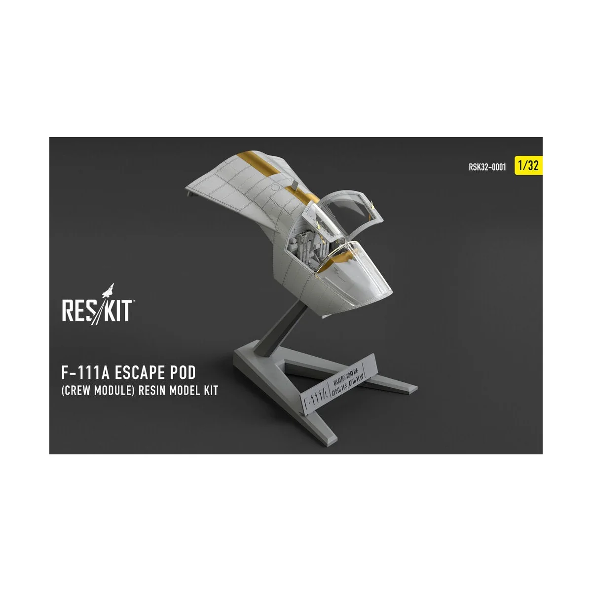 F-111A Escape Pod (Crew Module) resin model kit, 1/32 - ResKit Mode...